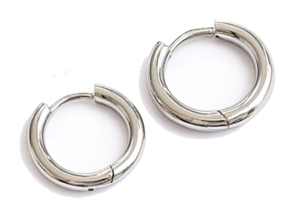 Aros de acero quirurgico argolla lisa 3.5mm de grosor 12mm de diametro